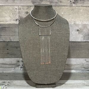 Jenny Bird Falling Waters Collar in silver